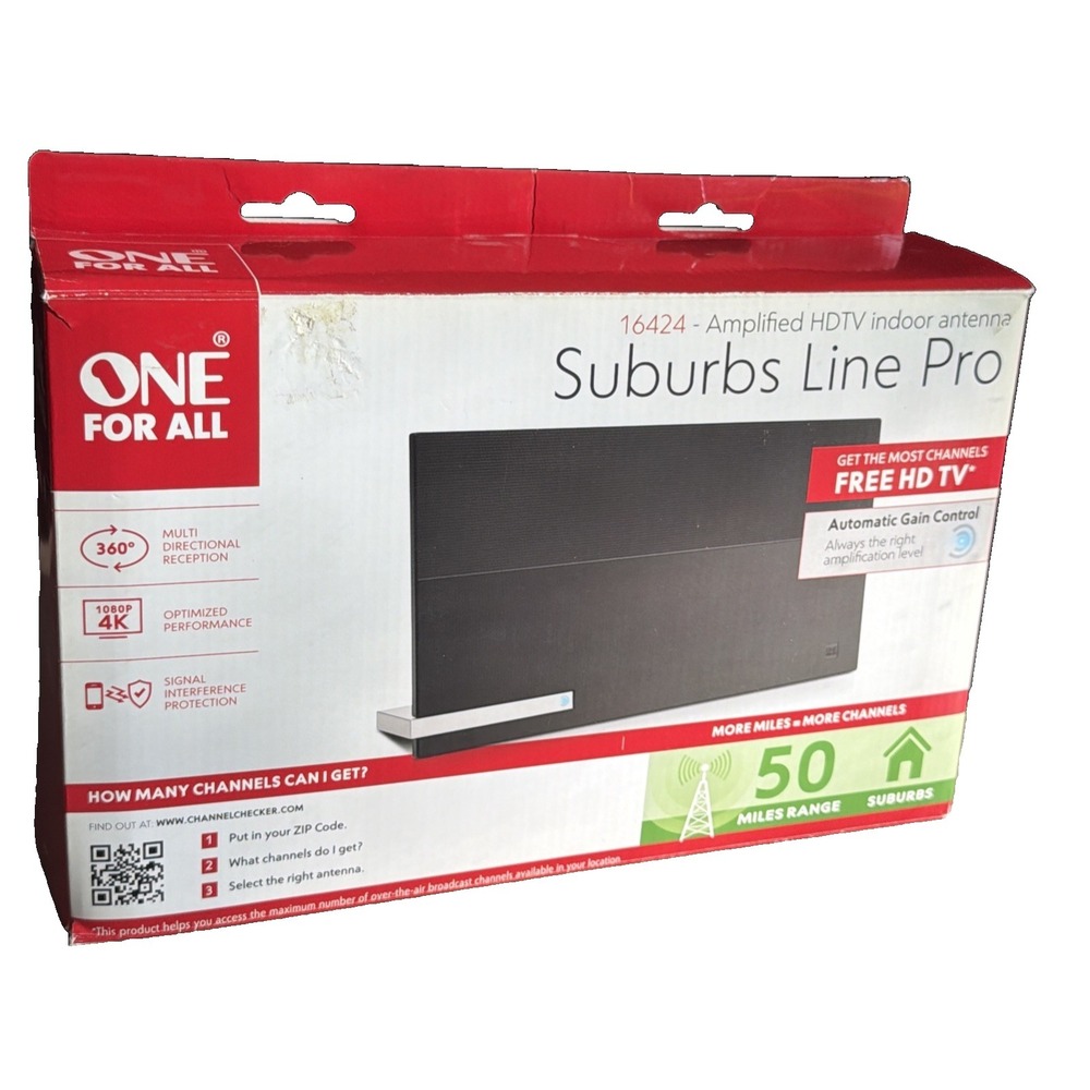 T17~ One For All 50-Mile All Suburbs Line Indoor Pro HDTV Antenna